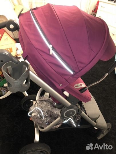 Коляска Stokke Scoot V2, плед, подстаканник,зонтик