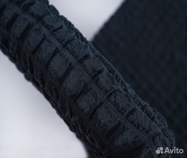 Набор чехлов на стулья со спинкой 6 шт, Антрацит