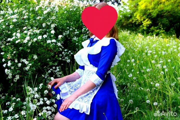 Школая форма на последний звонок с фартуком