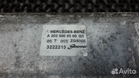 Радиатор интеркуллера mercedes benz C-class W203