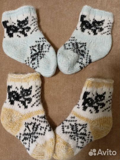 Носочки теплые новые