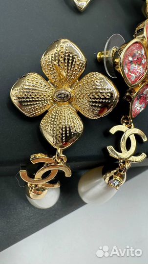 Серьги Бусы Брошь Chanel