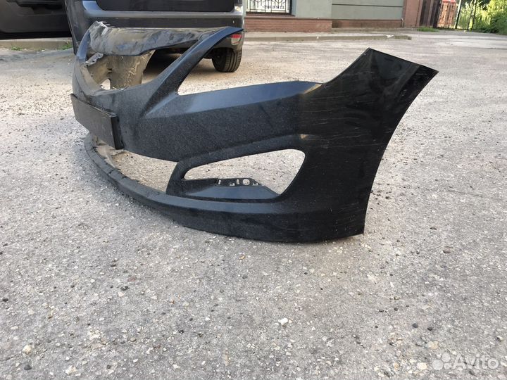 Бампер hyundai solaris (чёрный)