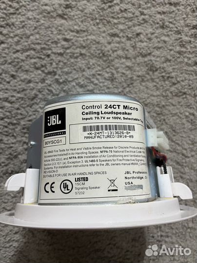 Встраиваемая акустика JBL Control 24CT Micro