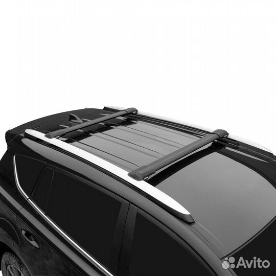 Багажник LUX хантер L44 черный Mitsubishi Pajero