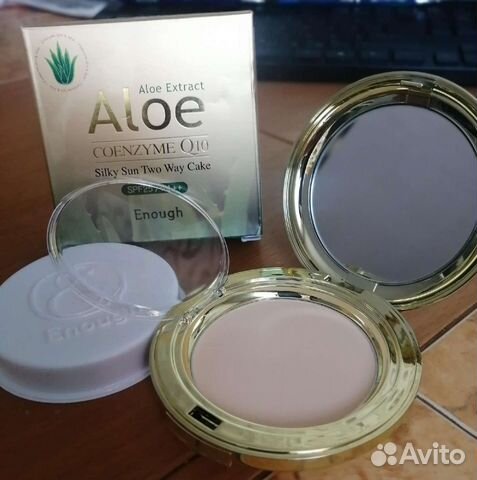 Пудра дл лица матирующая с Q10 и алоэ (Корея)