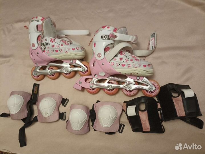 Роликовые коньки детские раздвижные