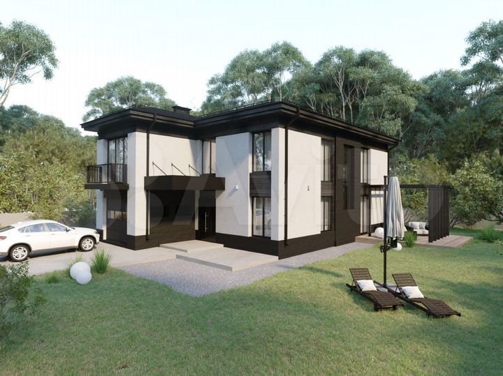 Коттедж 229 м² на участке 15 сот.