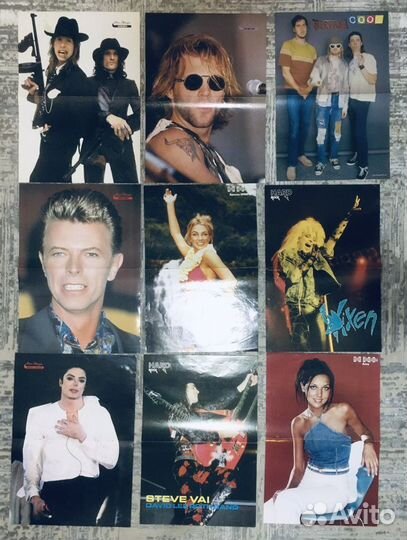 Постеры (плакаты) рок и поп групп
