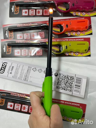 Бытовые зажигалки кухонные многоразовые