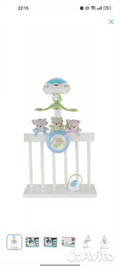 Мобиль на кроватку fisher price мечты о бабочках