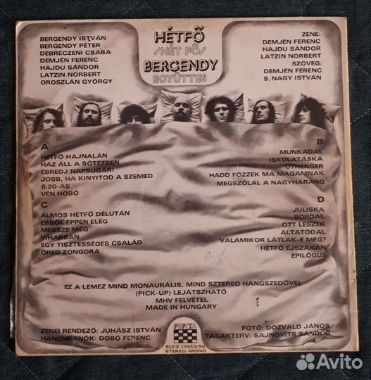Виниловая пластинка Bergendy Egyuttes