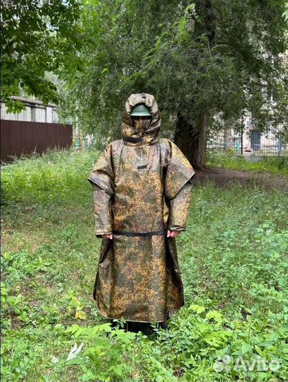 Плащ-пончо тактический с защитой от тепловизора