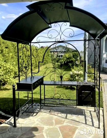 Мангал с печью