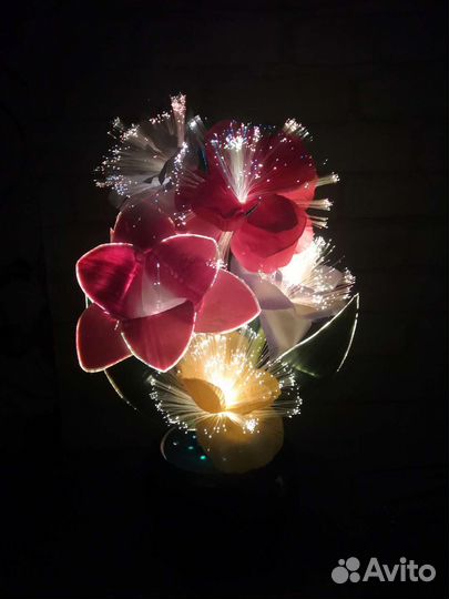 Светильник Цветы оптико-волоконный