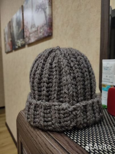 Вязанная шапка ручная работа