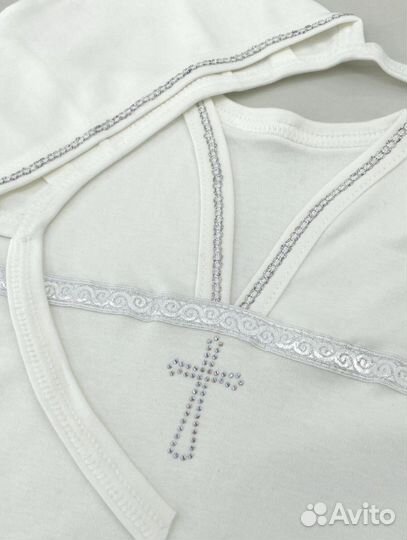 Крестильный набор, распашонка для крещения