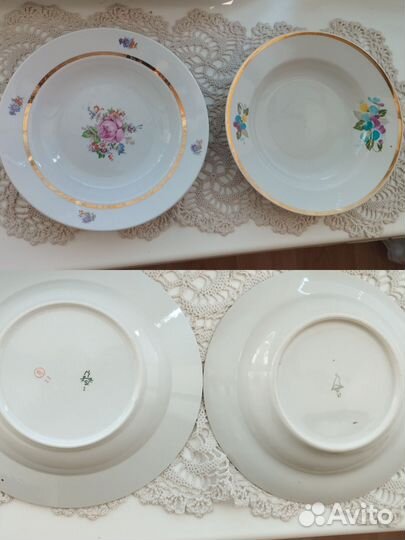 Тарелки фарфор и люминарк