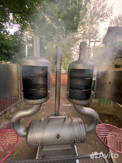 Коптильня,смокер BBG,барбекю,казан