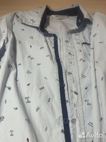 Две рубашки для мальчика 116 (hm,глория)