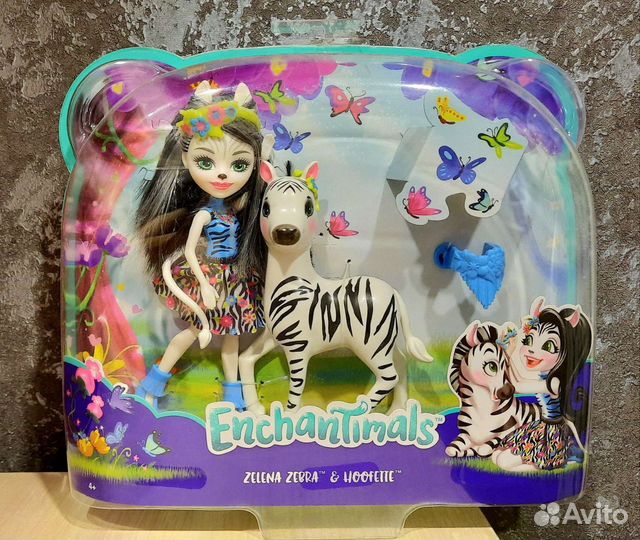 Enchantimals Лама Белый тигр Слон Жираф Энчантимал