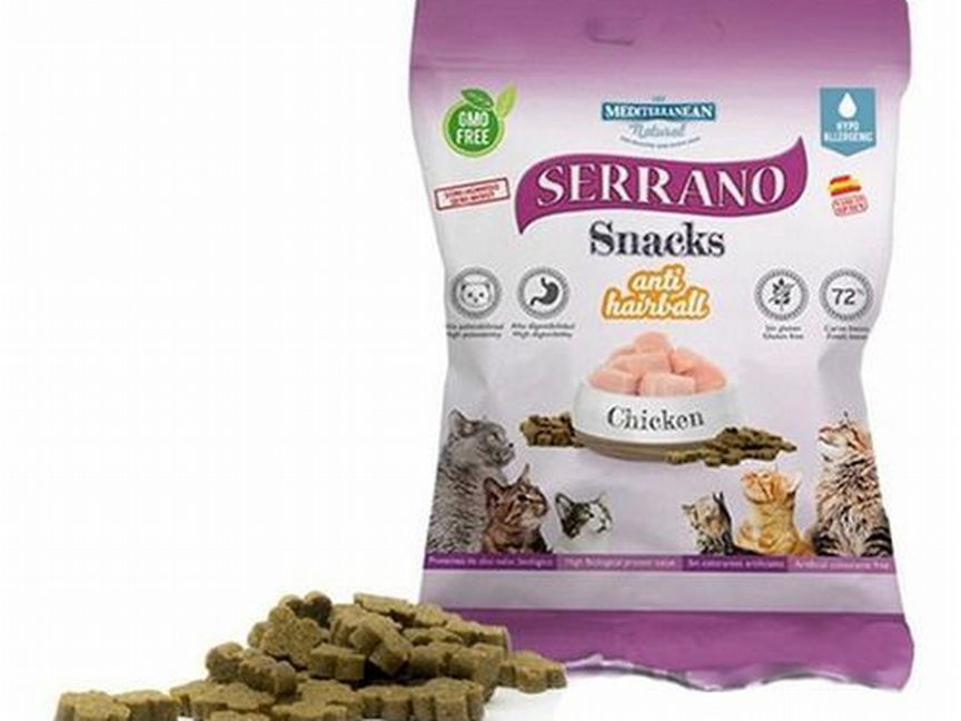 Лакомство Serrano Snacks для кошек 50 г