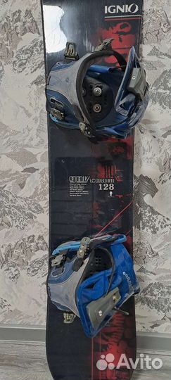 Детский Сноуборд Ignio 128cm+крепления Flow