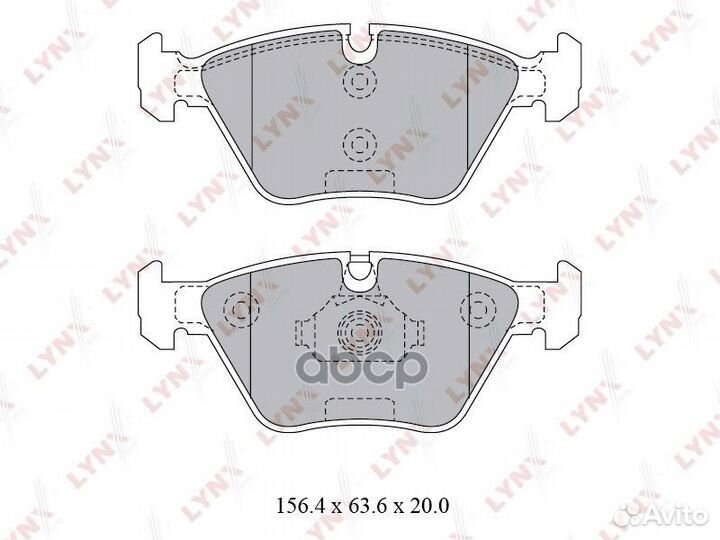 Колодки тормозные дисковые перед BD1427 LYN