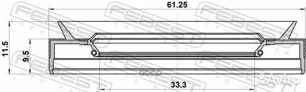 Сальник привода buick encore 2013- NA/33.3*61