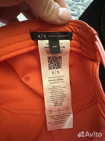Оригинальные кепки armani exchange