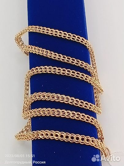 Новая цепь из золота 585 пробы Питон 50 см