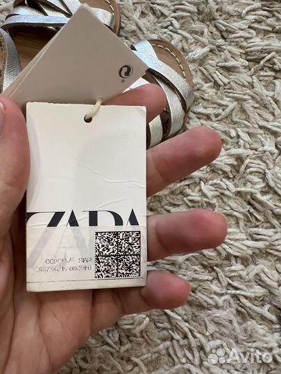 Обувь Босоножки zara для девочки 21 натур кожа