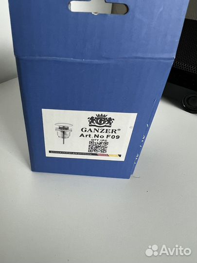 Донный клапан с переливом ganzer F-9