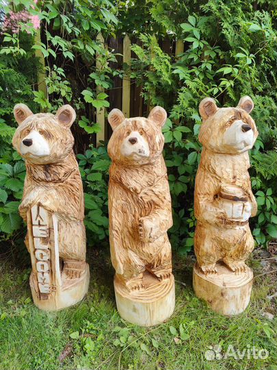 Медведь из дерева