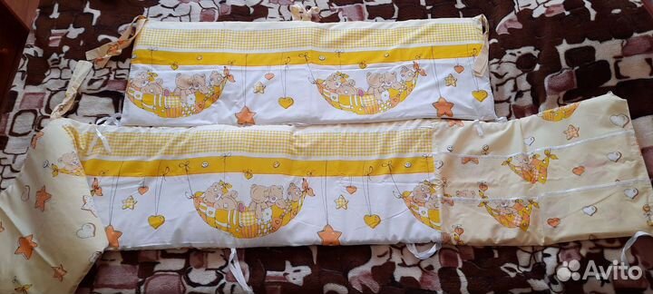 Комплект Бортики и постельное белье