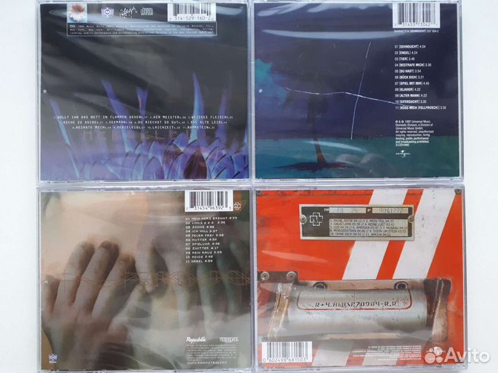 CD диски Rammstein, Korn, Muse, Papa Roach