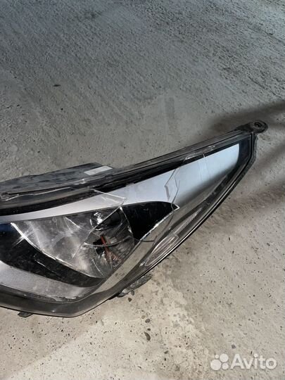 Левая фара на hyundai solaris 1