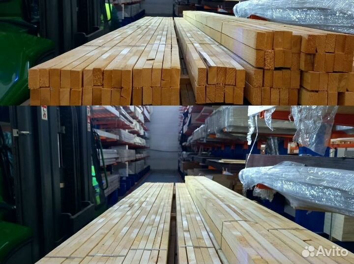 Рейка обрезная сухая 24*48*3000 мм сорт 1-2