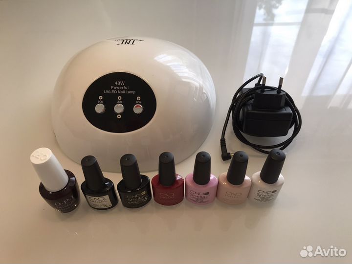 Лампа для ногтей TNL Professional, лаки CND, OPI
