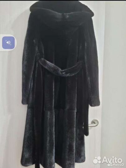Шуба мутоновая с капюшоном 44 46 предл цену