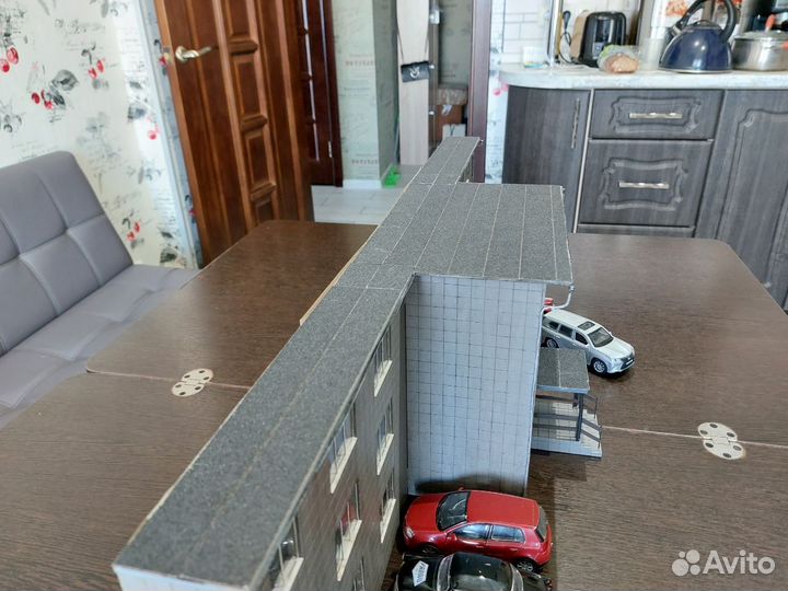 Модели 1:43, макет городской поликлиники 1:43