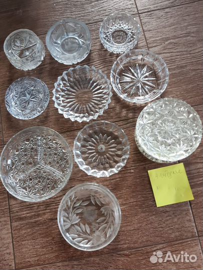 Хрустальная посуда за всё 500 рублей
