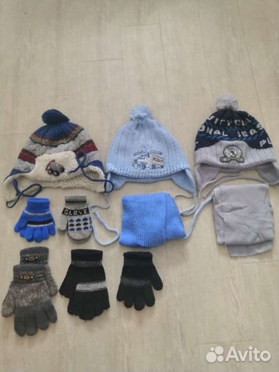 Комплект шапка и шарф для мальчика