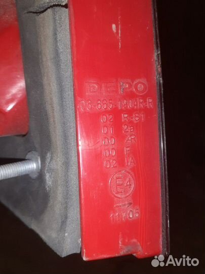 Фонарь задний правый skoda: octavia combi