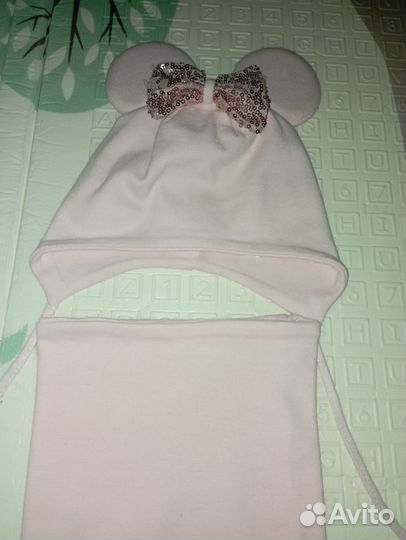 Комплект шапка и снуд