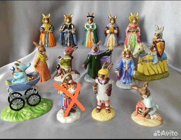 Винтажные Фарфор Кролики Bunnykins Royal Doulton