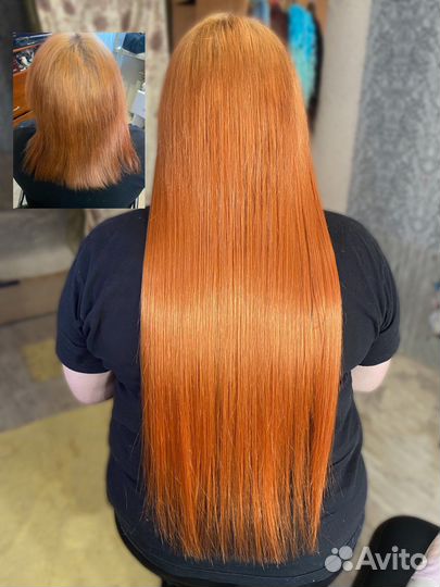 Капсульное наращивание волос, афронаращивание