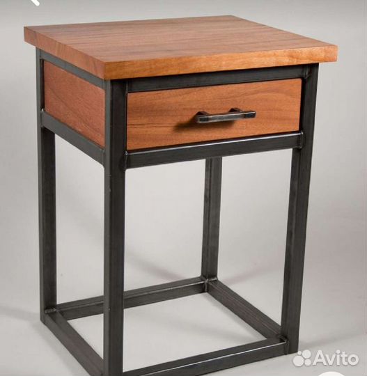 Тумба прикроватная, прикроватный столик, лофт