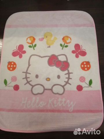 Плед детский плюшевый Hello Kitty