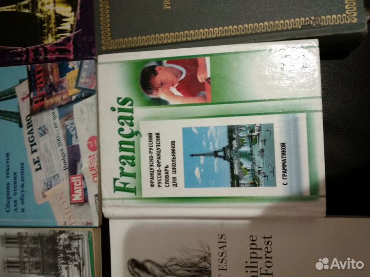 Книги,учебники,словарь по франц.языку. Цена за всё